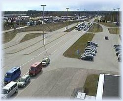 Очередь в Финляндию в Торфяновке