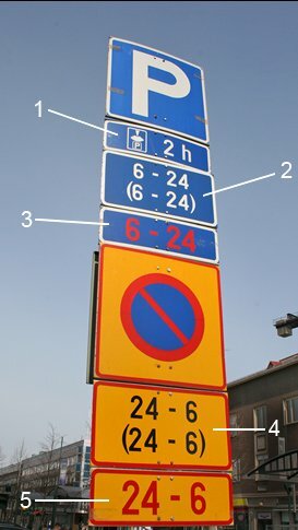 Парковка автомобиля в Финляндии